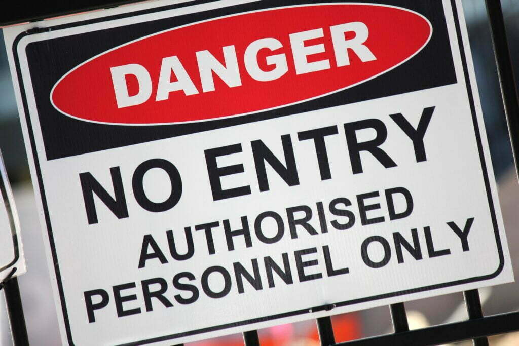 Employees Who Work Dangerous Jobs Deserve Access to Fair Workers' Compensation Danger No Entry Sign 2022 11 15 16 43 12 Utc 1024x683